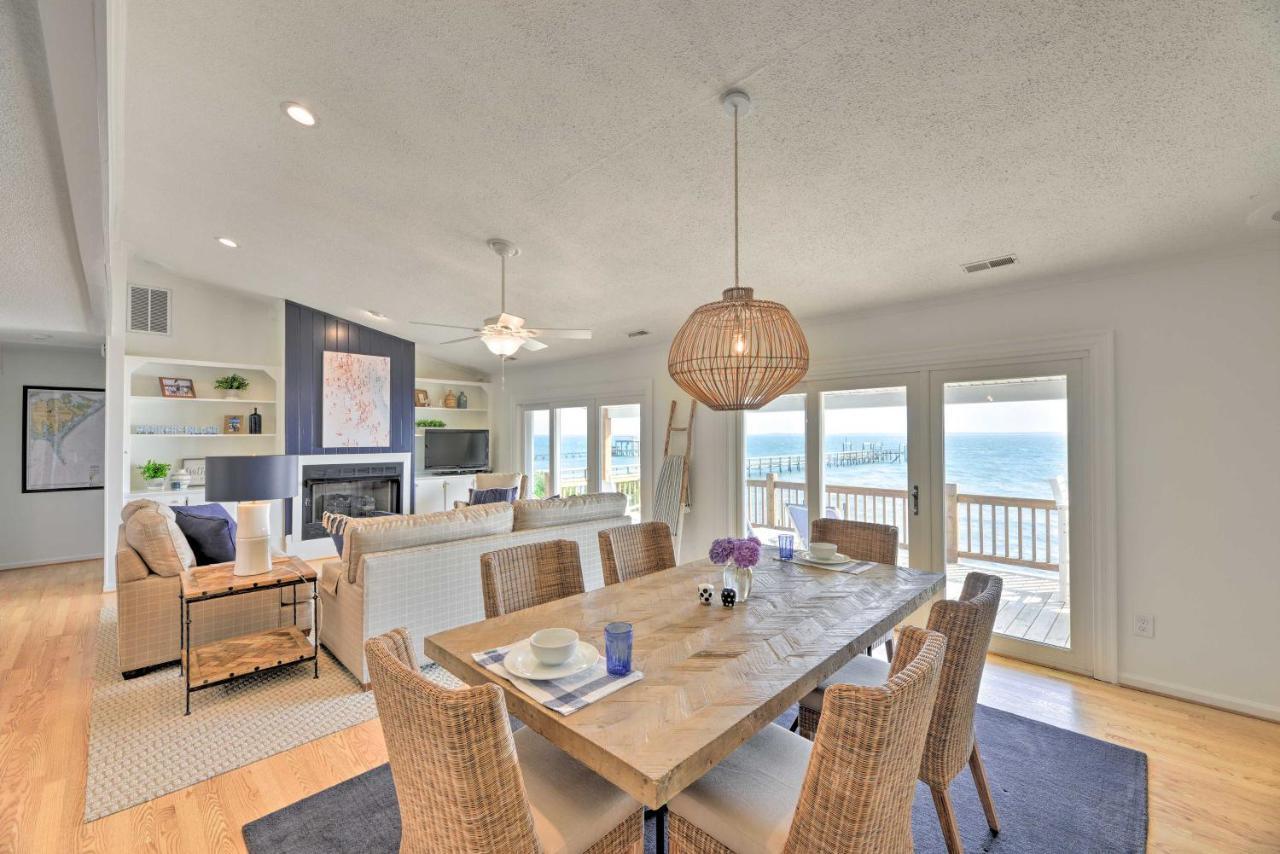 Waterfront Harkers Island Home Sunset View And Dock المظهر الخارجي الصورة