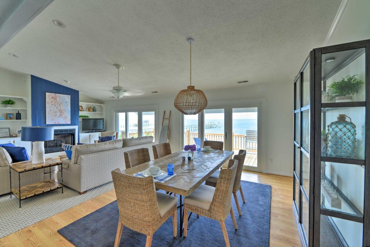 Waterfront Harkers Island Home Sunset View And Dock المظهر الخارجي الصورة