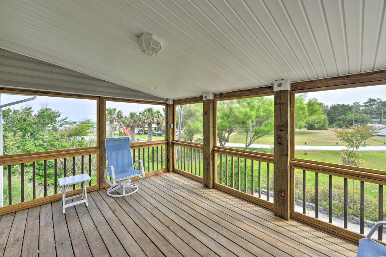 Waterfront Harkers Island Home Sunset View And Dock المظهر الخارجي الصورة